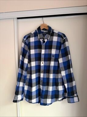 Chaps Men's Cotton Plaid Button-Down Shirt